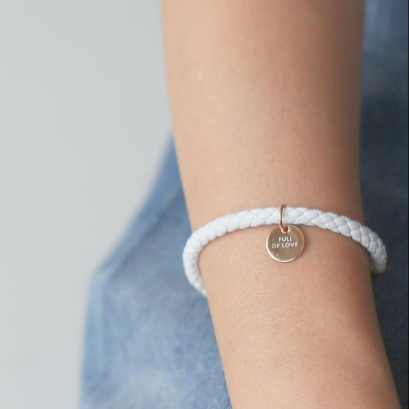 預購 | FULL OF LOVE | 芳香手工編織小羊皮手鍊