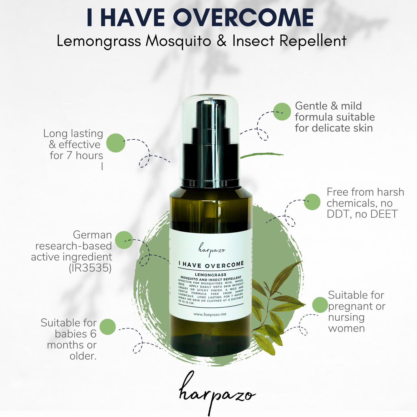I HAVE OVERCOME 120ml Mosquito and Insects Repellent
