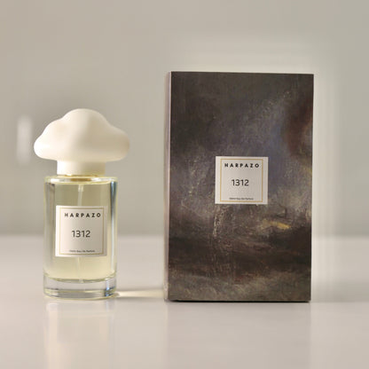 Perfume bottle and packaging with 'Narfazo' branding on a neutral background