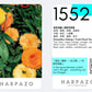 Harpazo product card with floral design and text on a light gray background