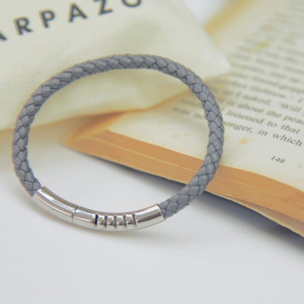 預購 | WAIT |芳香手工編織皮革手鍊