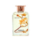 A glass reed diffuser bottle with a floral design and a rose gold cap, labeled 'HARPAZO' with the text 'SEEK AND YOU WILL FIND' on the front.