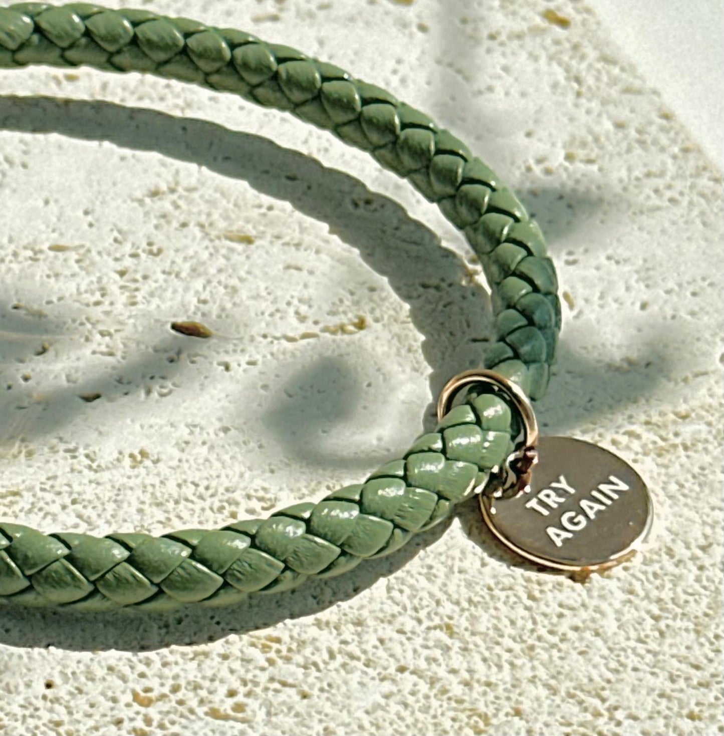 預購 | TRY AGAIN | 芳香手工編織皮革手鍊